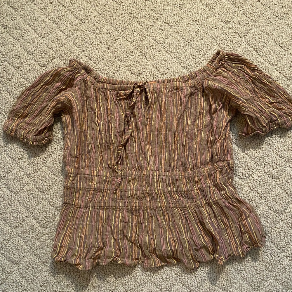 Free People gauze off the shoulder top